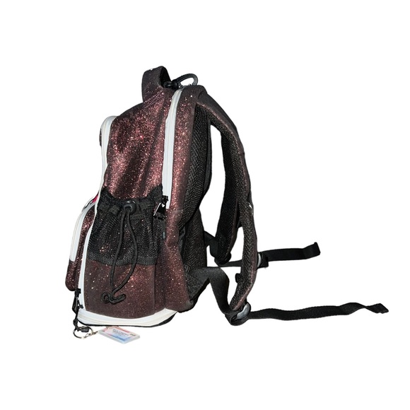 Rebel Athletic Backpack Rebel Dream Maroon With White Zipper Bag - Picture 4 of 16